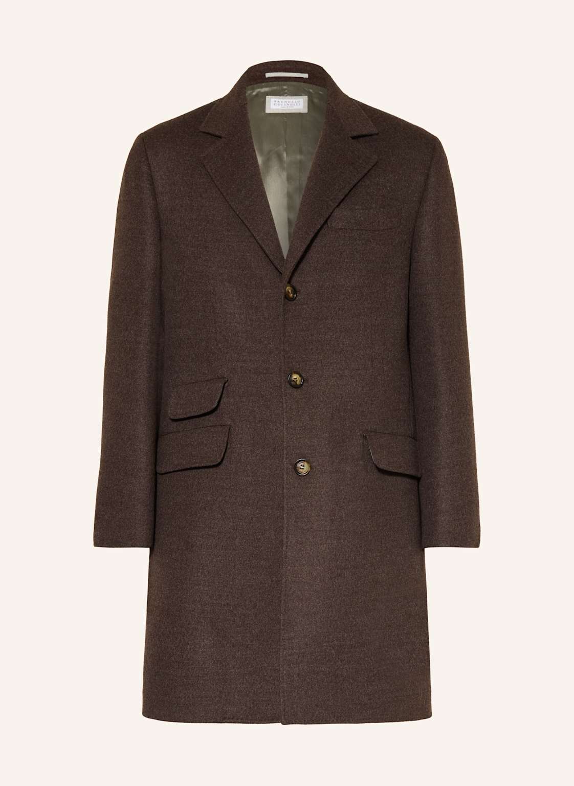 Brunello Cucinelli Płaszcz Wełniany braun