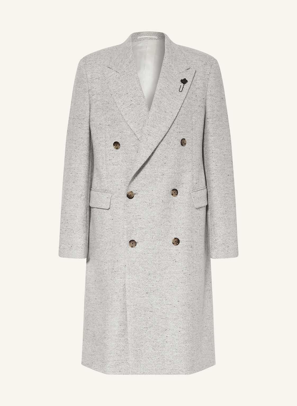 Lardini Płaszcz Wełniany grau