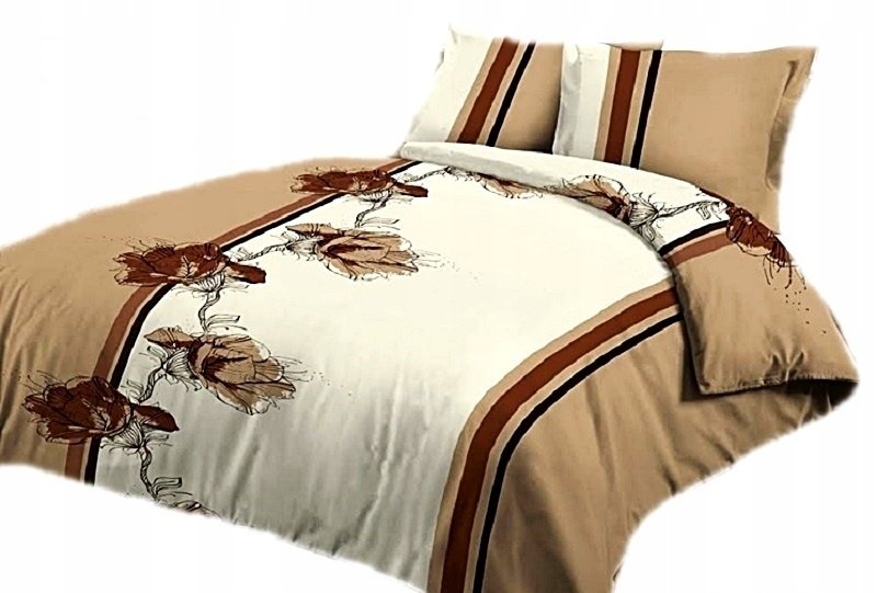 pościel z satyny 160x220 + 2x poszewka 100% bawełna S 38 pełnia jesieni