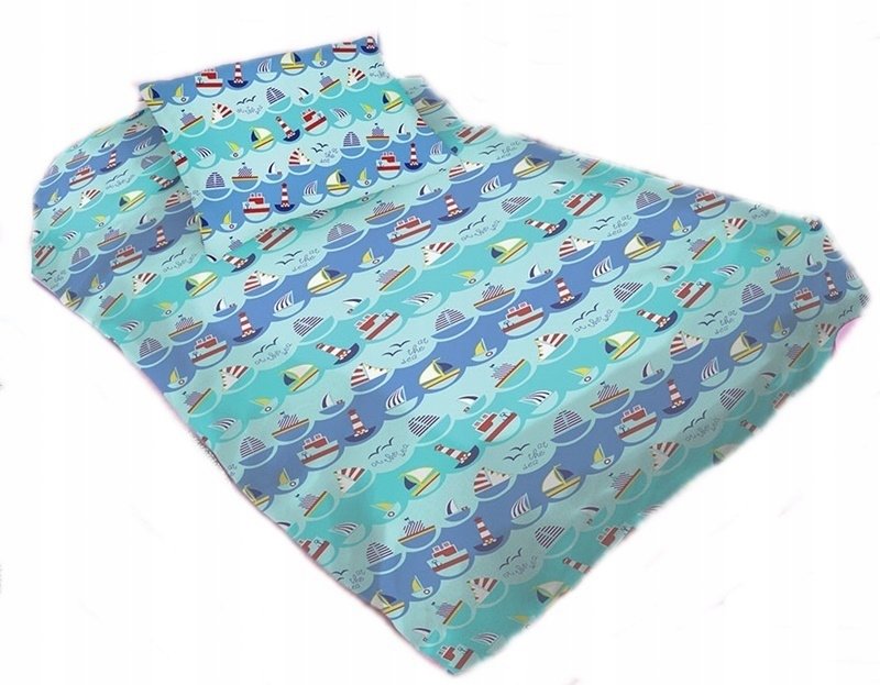 pościel z kory 200x220 + 2 poszewki K 114 statki