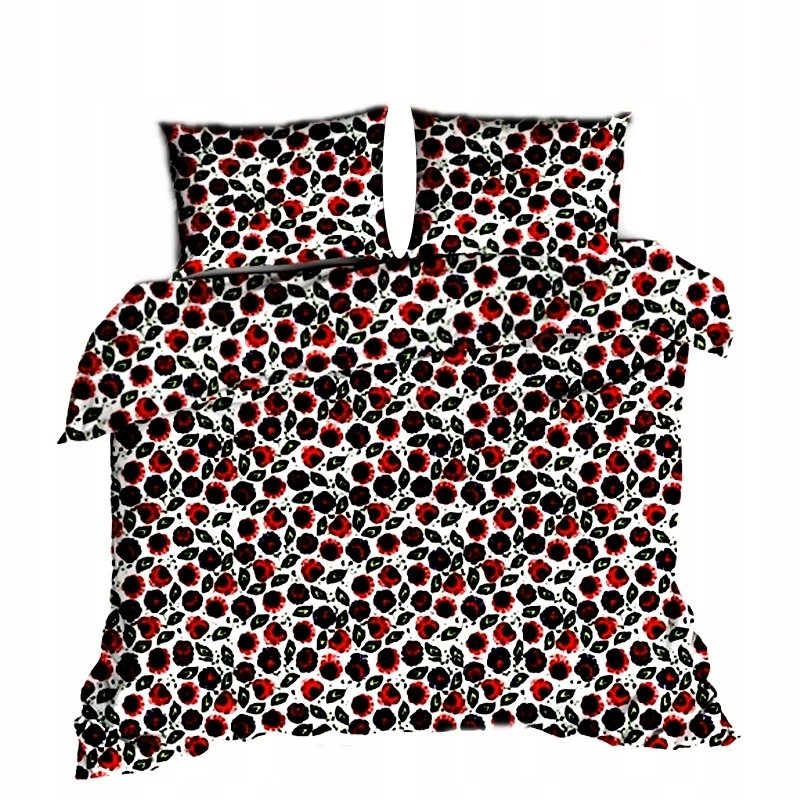 pościel kora lux 180x200 + 2 poszewki K 240-1 łowiczanka czerwona