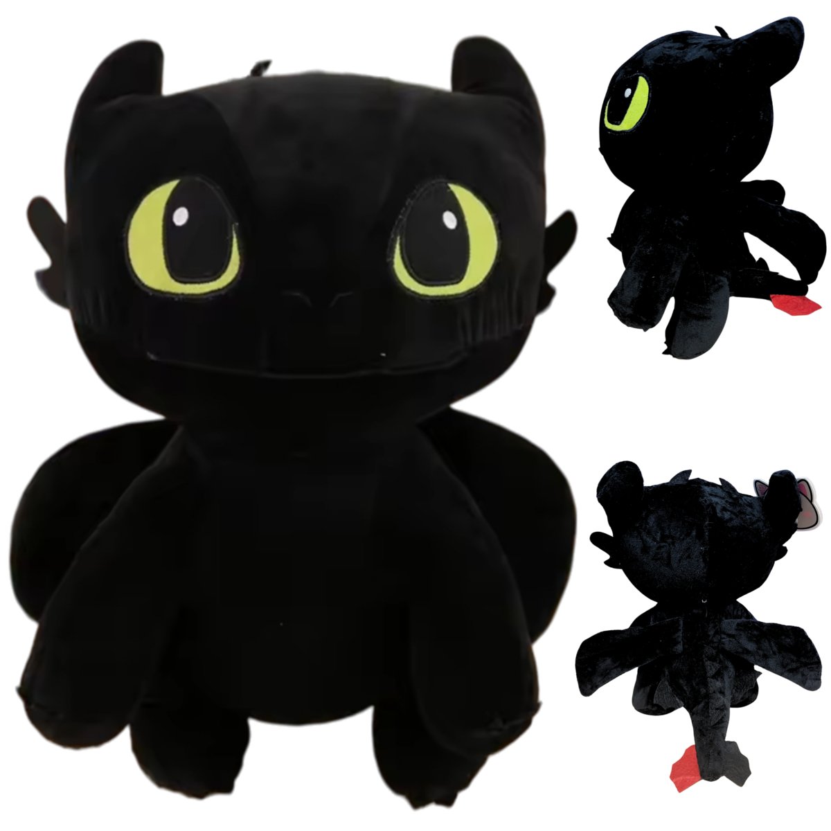 Smok Maskotka Szczerbatek Pluszak Miś Jak Wytresować Smoka Czarny 40 Cm