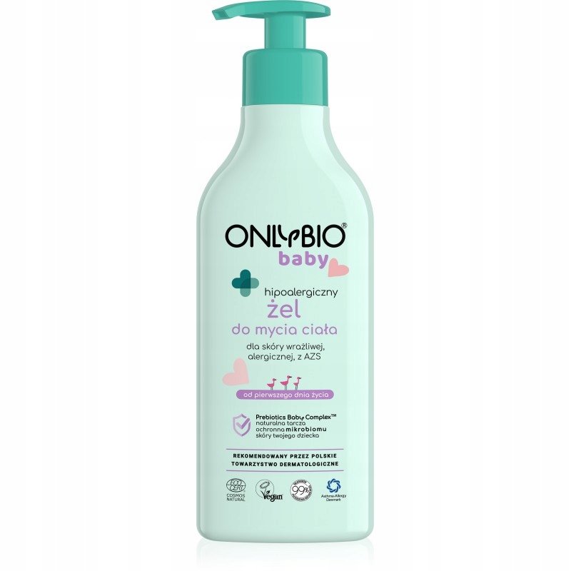 ONLYBIO Baby Hipoalergiczny Żel do Mycia AZS