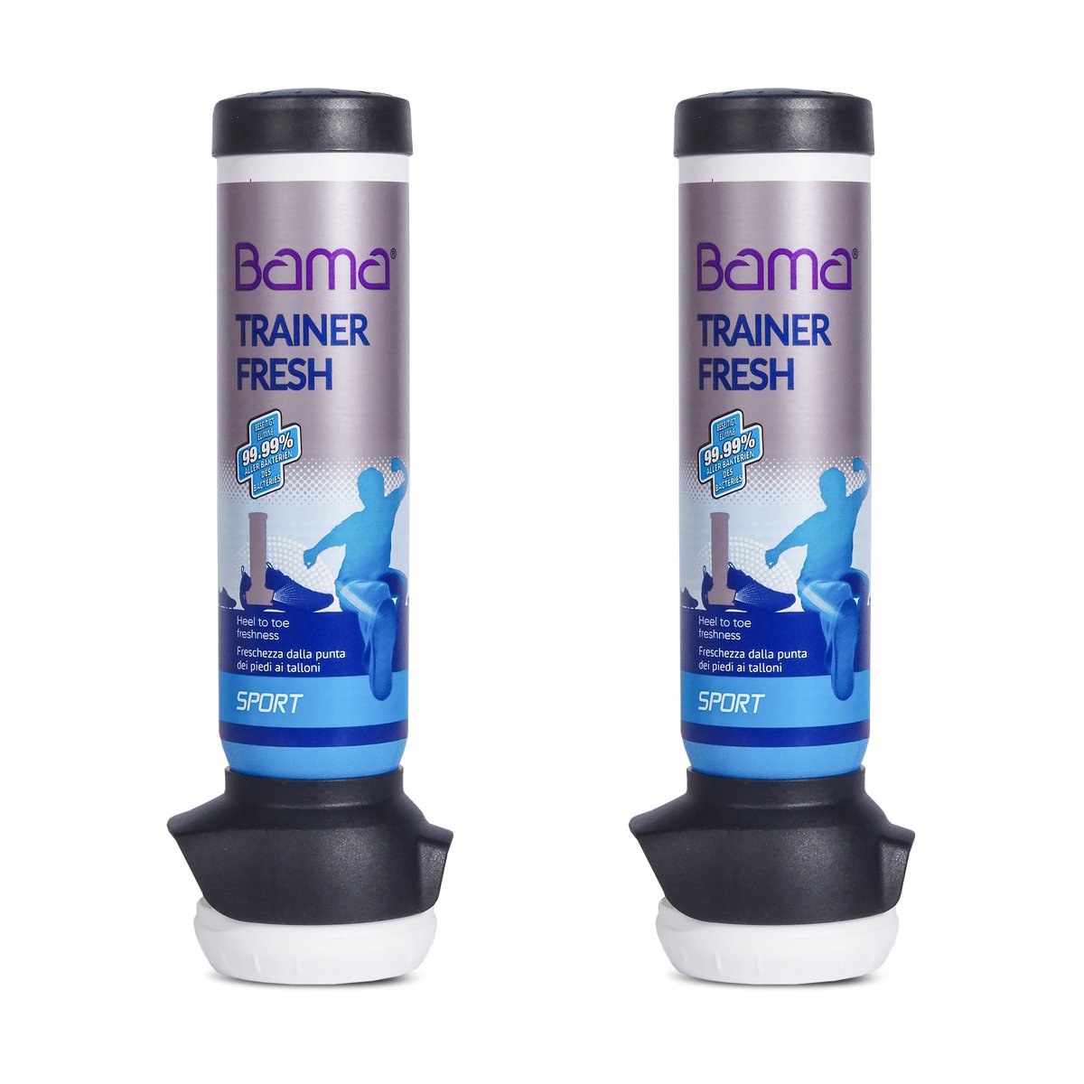 Odświeżacz, dezodorant do butów Bama Trainer Fresh - Zestaw 2 x 100 ml