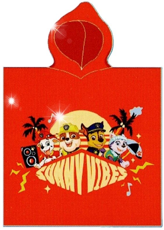 SPIN MASTER - Poncho 50 x 115 cm PSI PATROL - czerwono-granatowy