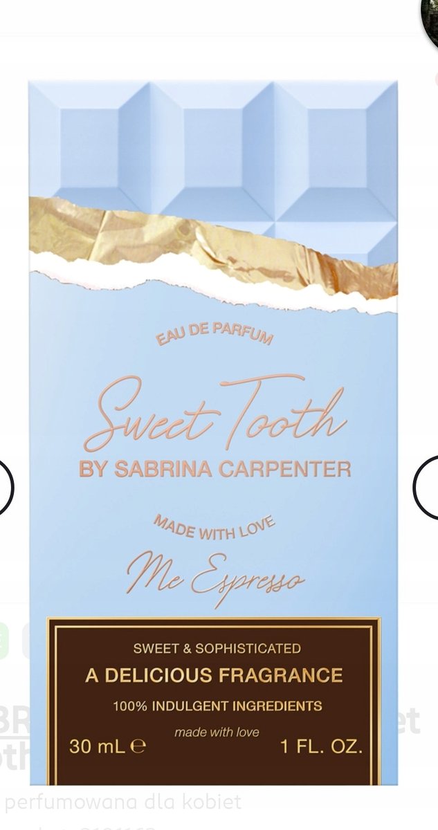 Sabrina Carpenter Sweet Tooth Me Espresso woda perfumowana dla kobiet 30 ml