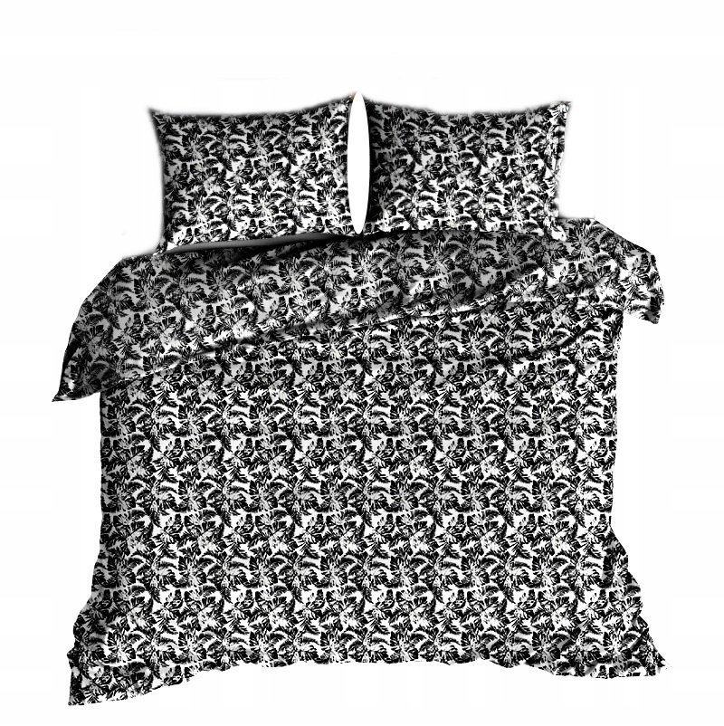 pościel bawełna lux 200x220 + 2 poszewka B 361-2 monster drobny szary