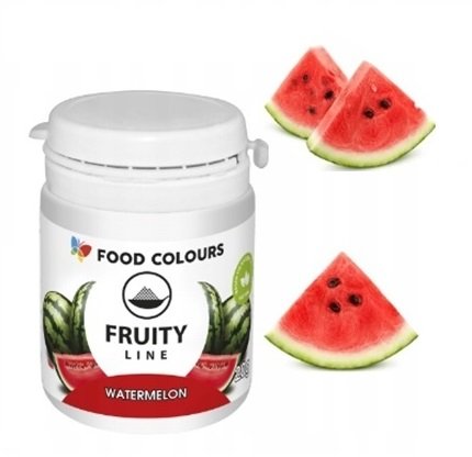 BARWNIK SPOŻYWCZY NATURALNY W PROSZKU DO DEKORACJI TORT CZERWONY ARBUZ 20g