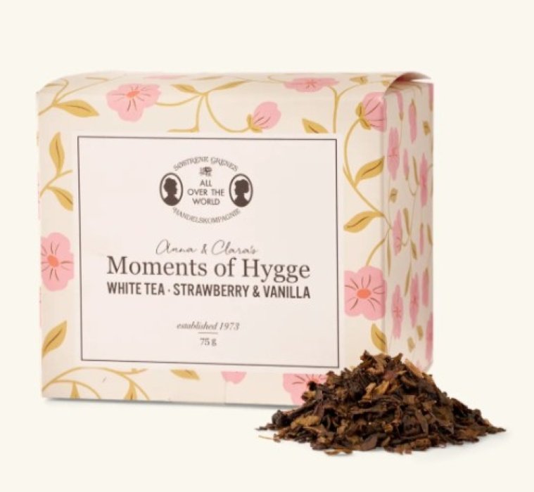 Biała herbata z truskawką i wanilią Sostrene Grenes Moments of Hygge 75g
