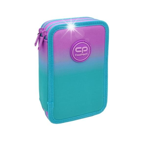 Piórnik 2 komory z wyposażeniem Jumper 2 Gradient Blueberry Coolpack E66505