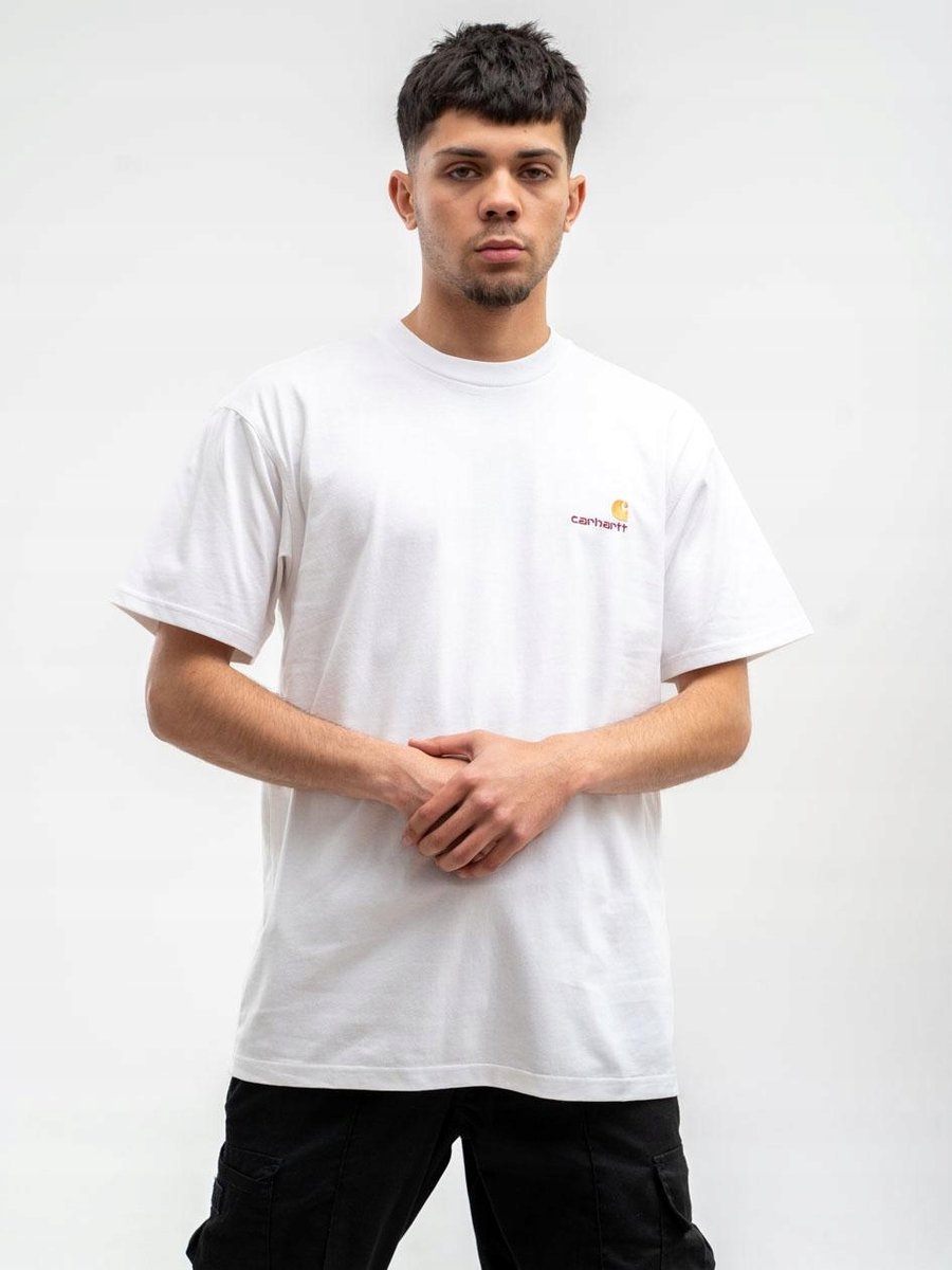 T-SHIRT PREMIUM Koszulka Męska Biała Carhartt WIP American Script L
