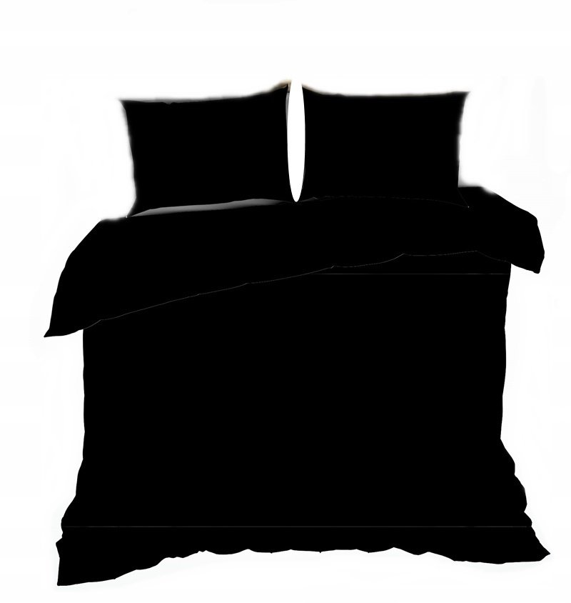pościel z flaneli 160x200 + 2x poszewka F 220 czarna