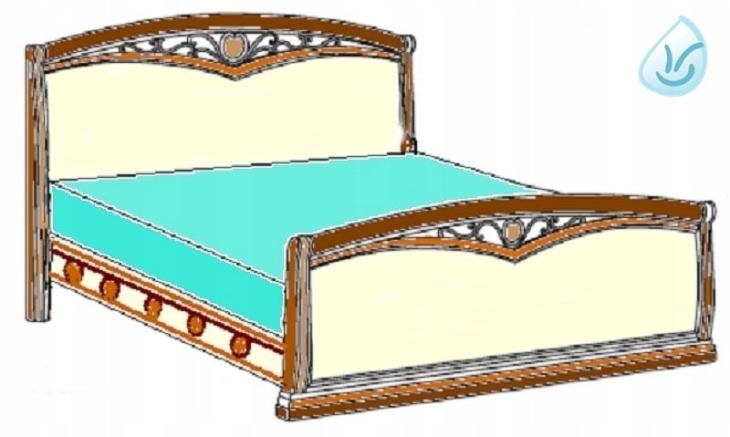 Flanelka Prześcieradło bawełniane z gumą 160x200 100% bawełna 220 Pbzg 25 morski