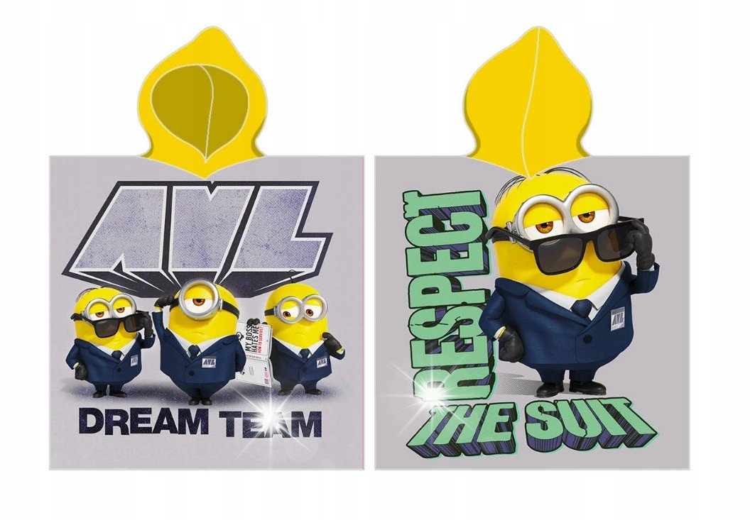 Okrycie z kapturem 110x55 Poncho MINIONKI