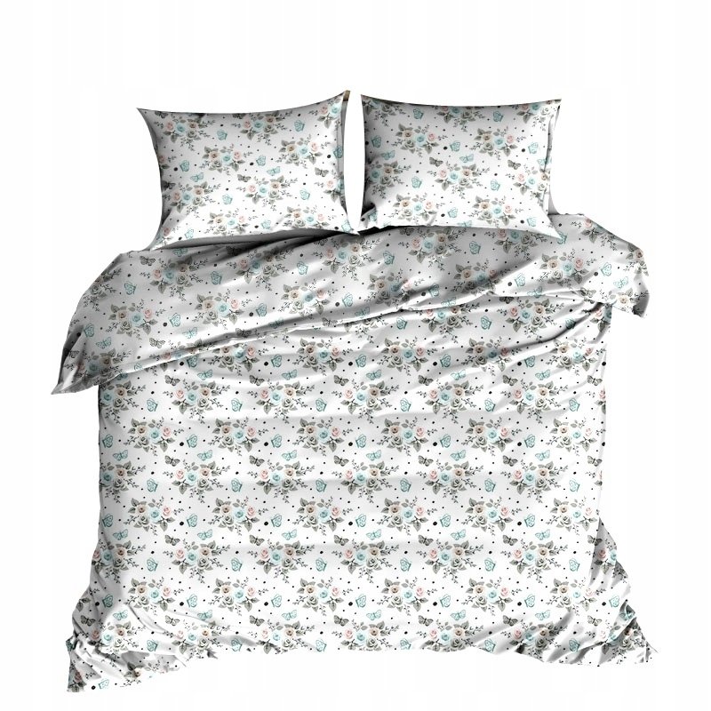 pościel bawełna deLUX 180x200 + 2 poszewki B 271 delikatna