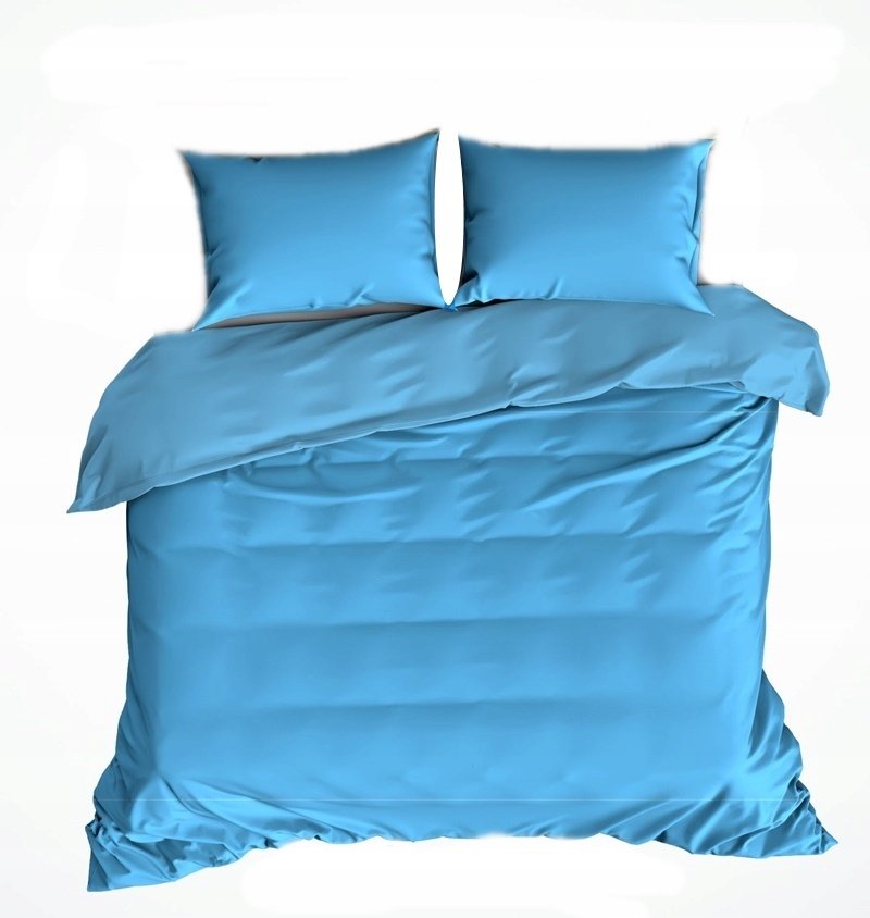 pościel z flaneli 180x200 + 2x poszewka F 208 niebieski