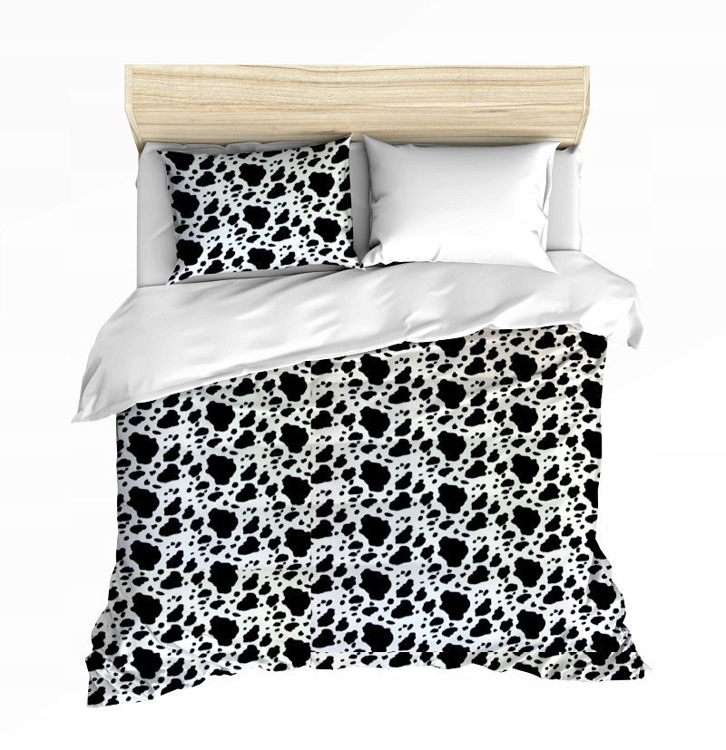 pościel z polaru 220x240 + 2 poszewki P 307-5 DUO dalmatyńczyk / biały