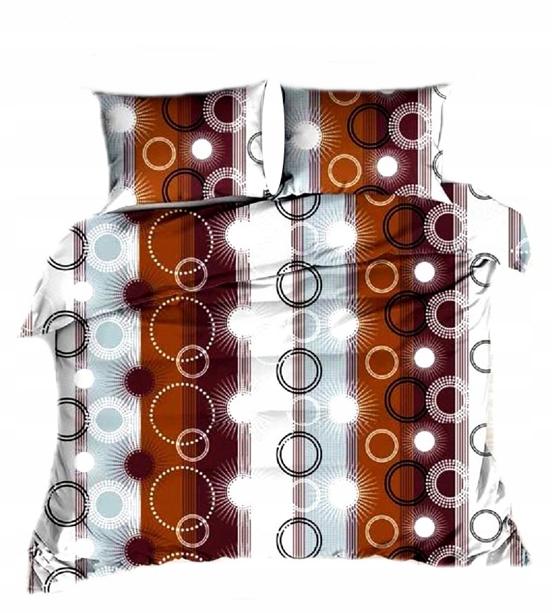 pościel bawełna lux 220x240 + 2 poszewka B 362 błysk oka