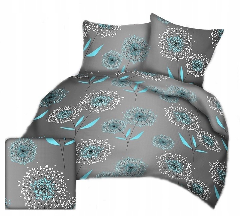 pościel kora lux 200x220 + 2 poszewki K 319 kreatywna turkus