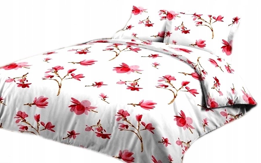 pościel kora lux 200x220 + 2 poszewki K 205-2 magnolia różowa