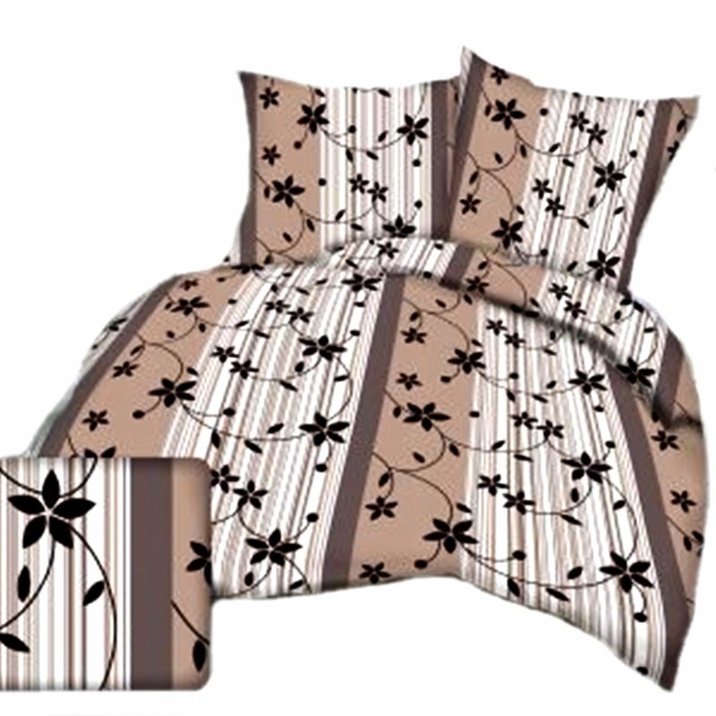 pościel kora lux 220x220 + 2 poszewki K 317-1 omega brąz