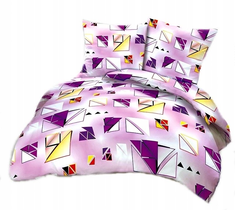 pościel kora lux 160x220 + 2 poszewki K 268-3 szkiełka fiolet