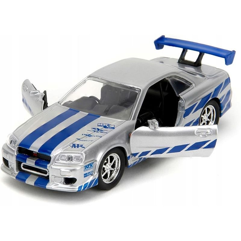 Metalowy Model Nissan Skyline Gt-R R34 1:32 Światła Dźwięk Napęd Piękny
