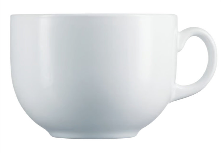 Filiżanka Do Herbaty Duża Jumbo 500 Ml Biała Luminarc
