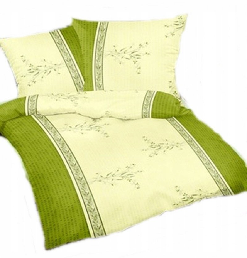 pościel kora lux 160x200 + 2 poszewki K 351 promyczek zielony