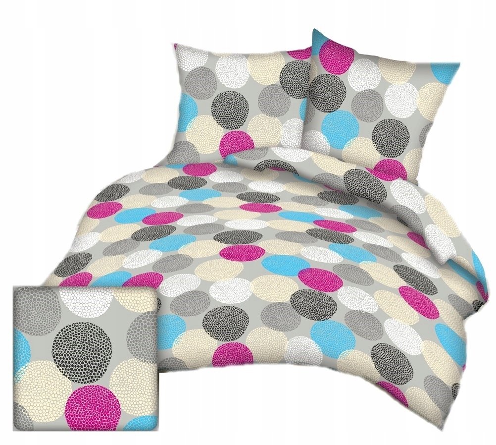 pościel kora lux 220x240 + 2 poszewki K 283-1 miodzio fiolet