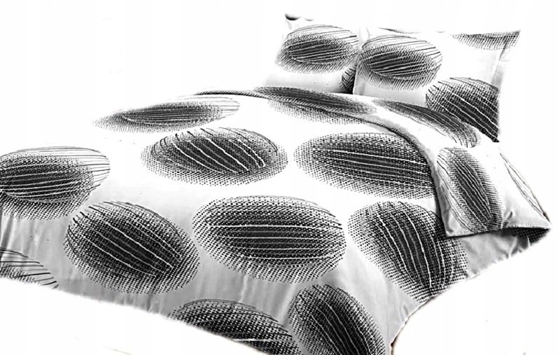 pościel z satyny 160x200 + 2x poszewka 100% bawełna S 32 melon szary