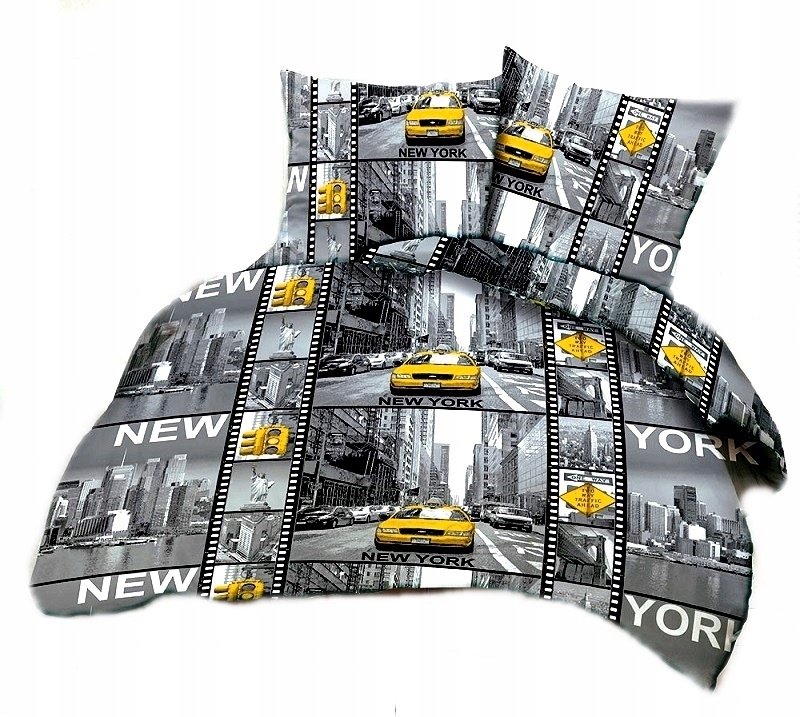 pościel bawełna lux 200x220 + 2 poszewka B 219 new york