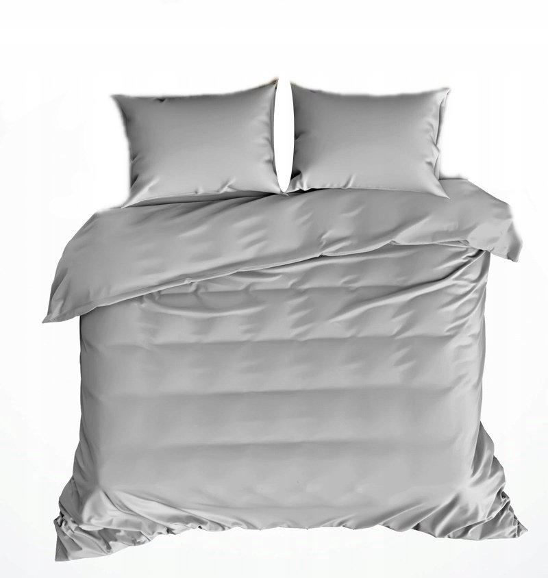 pościel z flaneli 160x220 + 2x poszewka F 236 szara