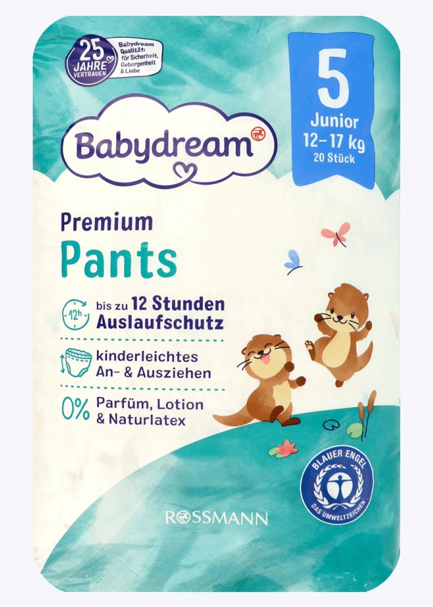 Pieluchomajtki Babydream Premium rozmiar 5 12-17 kg 20 szt.