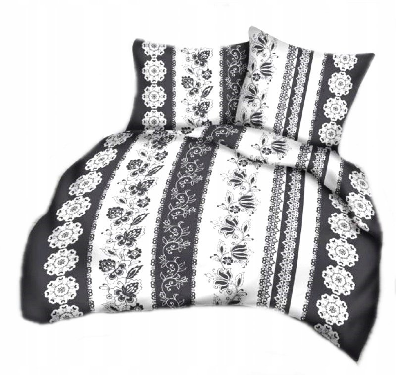 pościel z kory 140x200 + 1 poszewka K 40 lilie biało szare