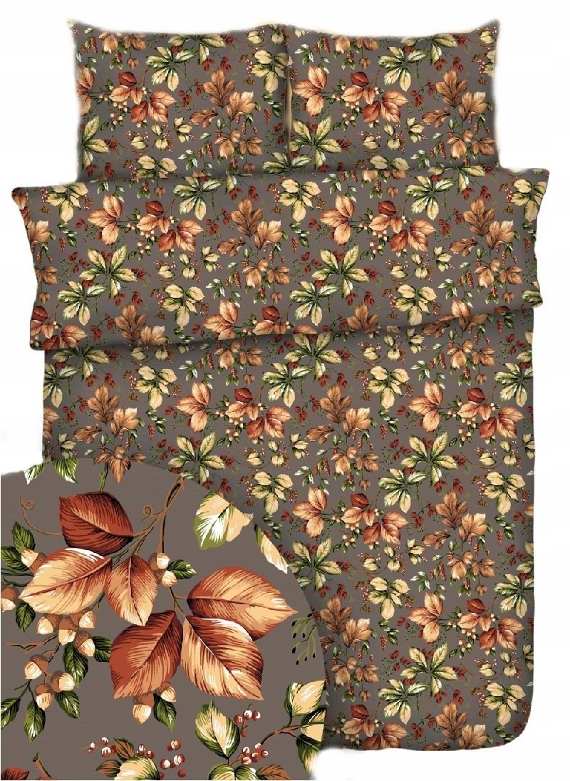 pościel z kory 200x200 + 2 poszewki K 121-1 powiew jesieni