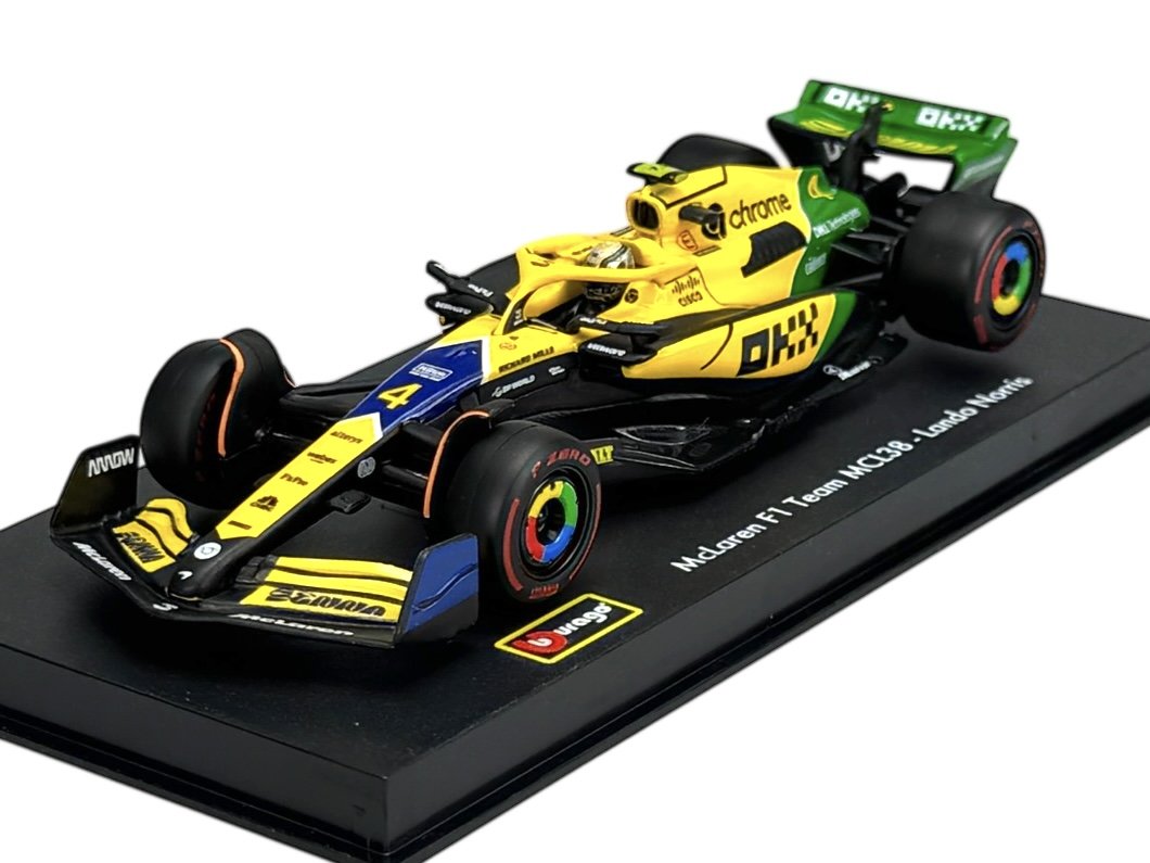 BBURAGO McLAREN FORMULA 1 TEAM MCL38 GP MONACO #4 LANDO NORRIS Z GABLOTKĄ 38215 1:43