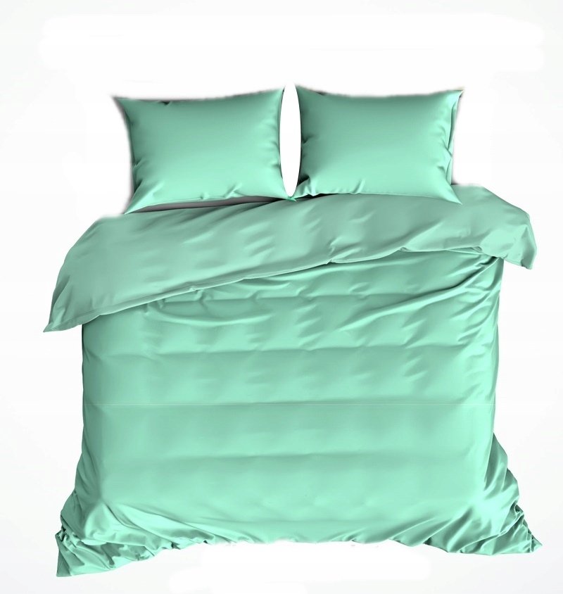 pościel z flaneli 160x220 + 2x poszewka F 212 mięta