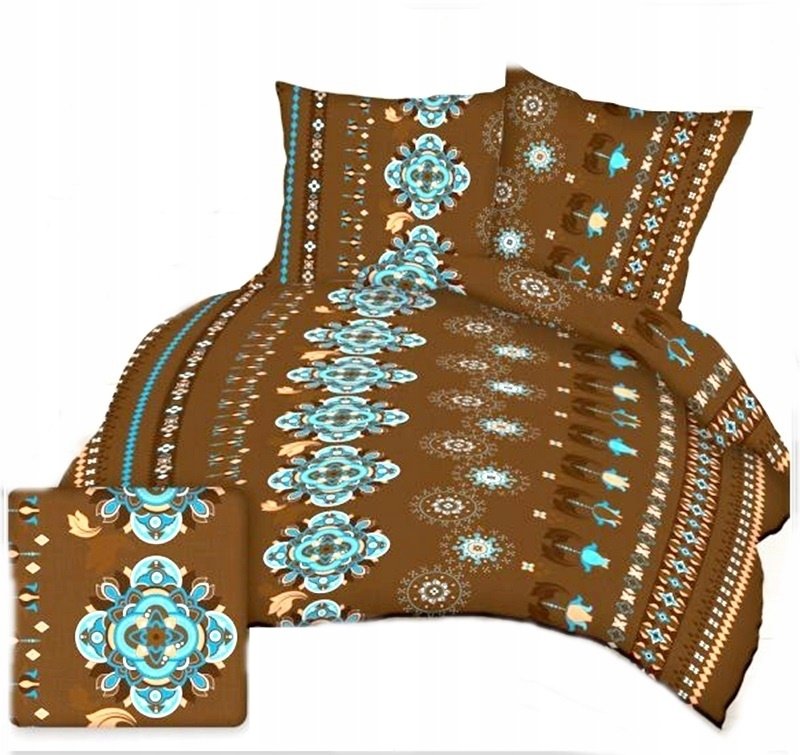 pościel kora lux 220x220 + 2 poszewki K 291 marakesz brąz