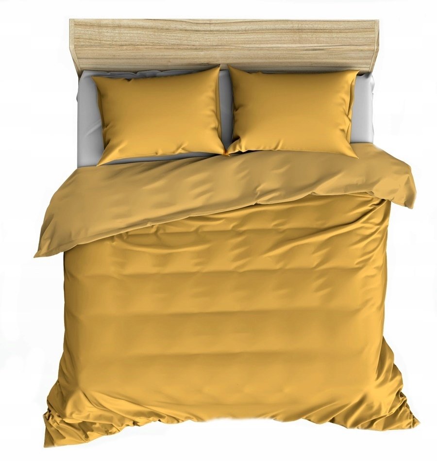 pościel kora lux 200x220 + 2 poszewki K 538 musztarda