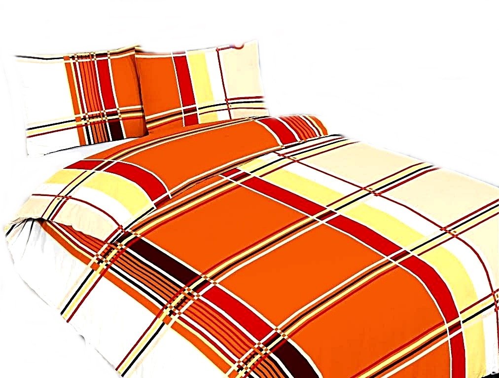 pościel z bawełny płaskiej 160x220 + 2 poszewki B 40 brązowy kąt