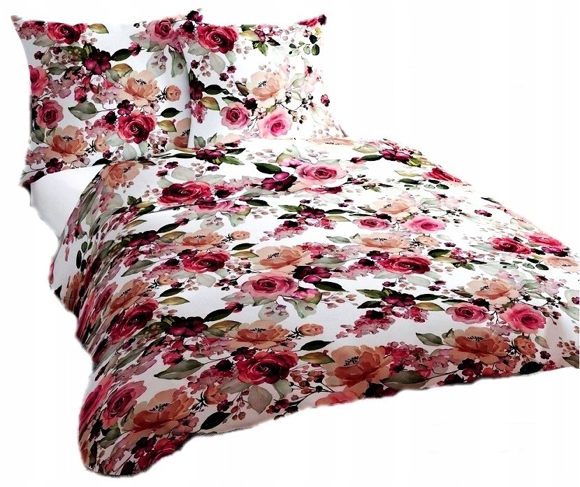 pościel z satyny 160x200 + 2x poszewka 100% bawełna S 57 euforia