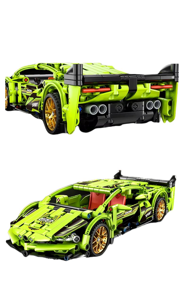 Samochód Sportowy Lamborghini Z Klocków Do Układania Zabawka Auto Wyścigowe