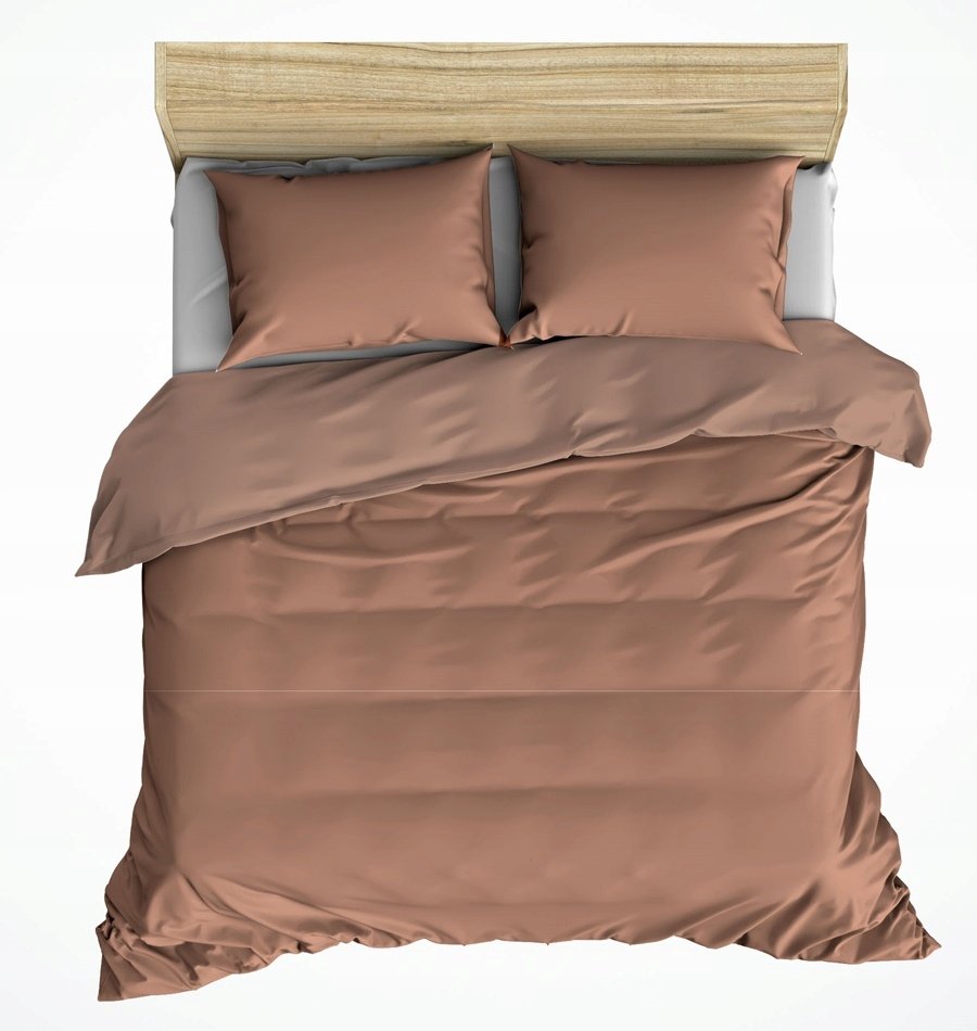 pościel kora lux 220x240 + 2 poszewki K 502 brąz jasny