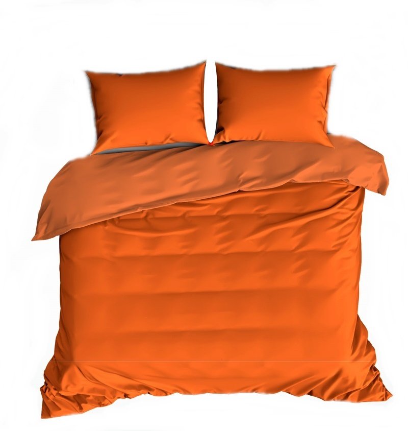 pościel z flaneli 140x200 + 1x poszewka F 223 orange