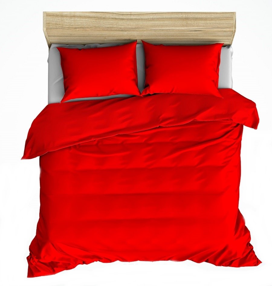 pościel kora lux 220x240 + 2 poszewki K 535 czerwona