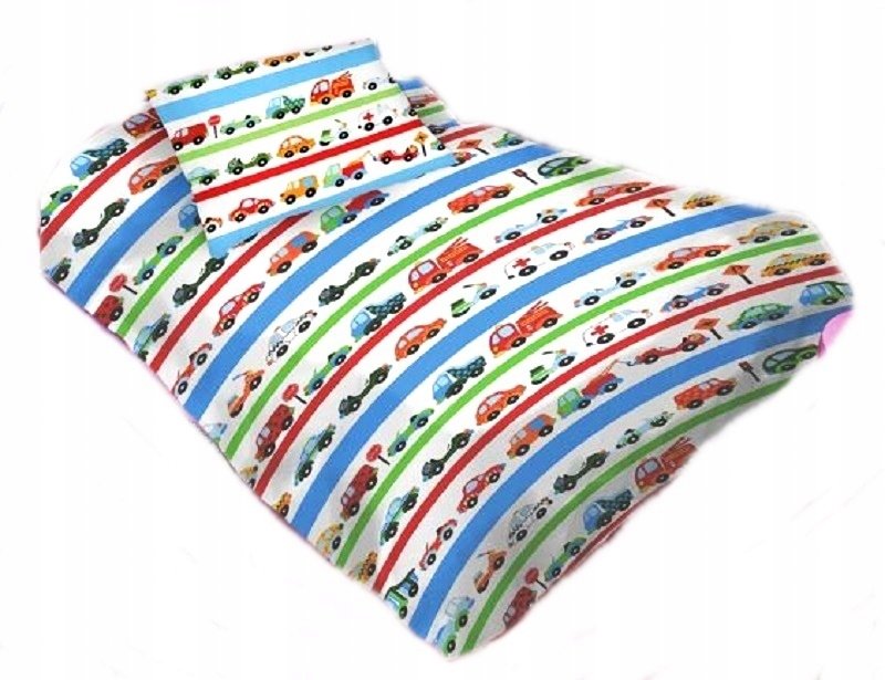 pościel z kory 220x220 + 2 poszewki K 107 sznur samochodów