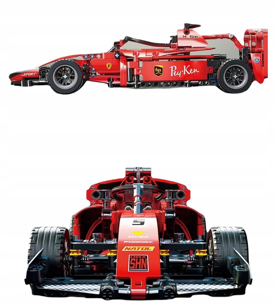 Klocki Model Auto Samochód Sportowy Bolid Formuła F1 Ferrari – 455 El