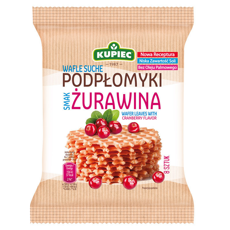 Podpłomyki o smaku żurawinowym 70g