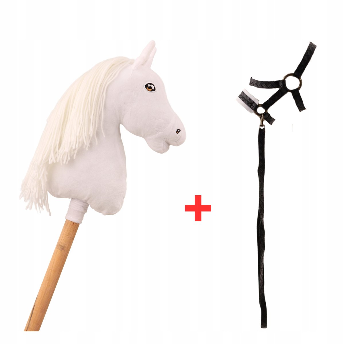 2 x HOBBY HORSE ZESTAW A4 MAŁY KONIK + WODZE + KANTAR MINI PREZENT DLA DZIE